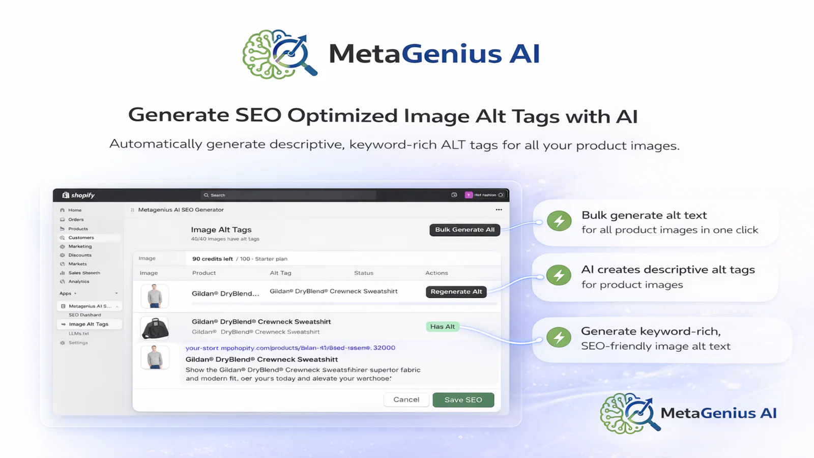 Bulk image alt text generator — AI writes SEO and accessibility-ready alt text for every product image